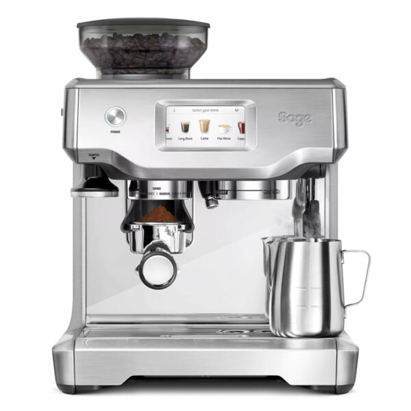 Cafetera espresso Sage the Barista Touch plateada